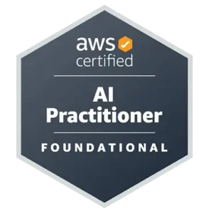 AWS AI Practitioner certification badge